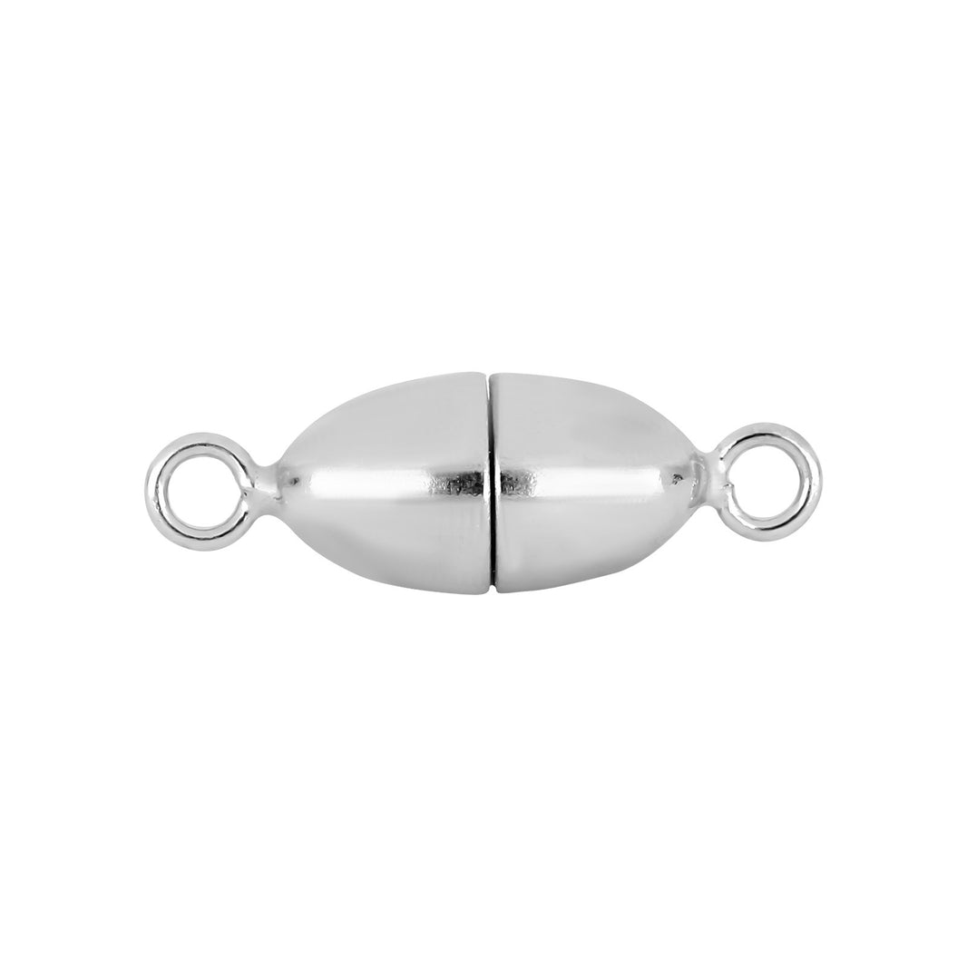 Rhod. Silver Magnetic claps 6mm