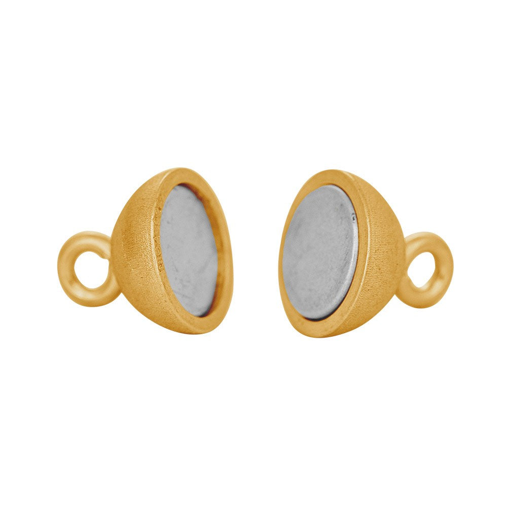 GP. Silver Magnetic claps 10mm matt