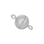 Rhod. Silver Magnetic claps 12mm matt
