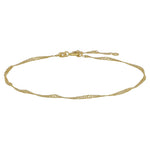 9kt. Goldfusskette Singapur
