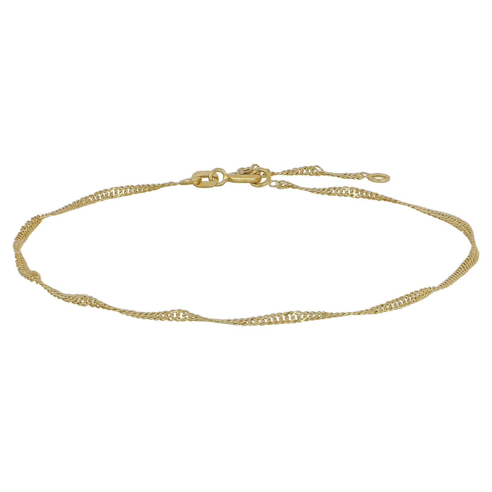 9kt. Goldfusskette Singapur