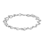 Rhod. silver bracelet
