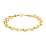 Goldpl. silver bracelet