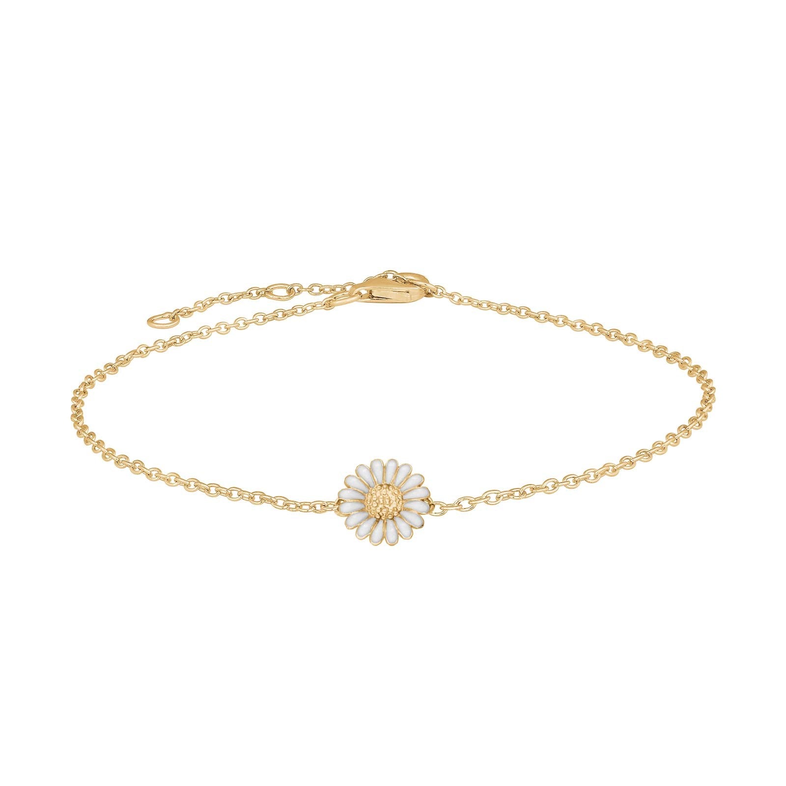 Goldpl. silver bracelet Marguerite 10mm