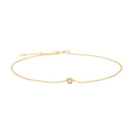 14ct. gold bracelet w. 0,005ct W/SI