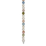 Freshwater pearl, multi colored sponge quartz