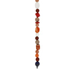 Lapis, carnelian, rock quartz, sun stone, moon stsone, bamboo coral