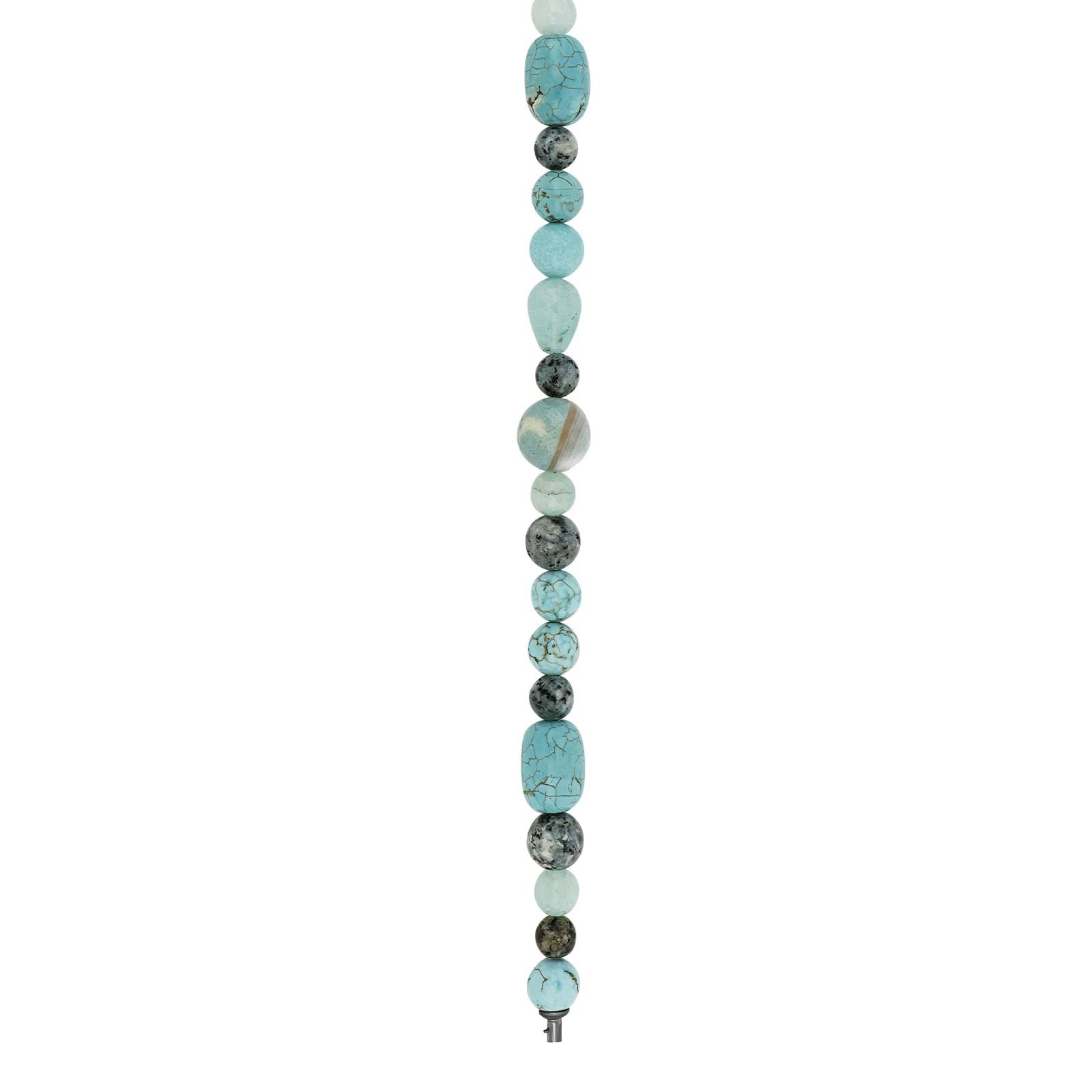 Howlite, fire agate, jasper, rock quartz