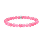 Pink sponge quartz 6mm bracelet