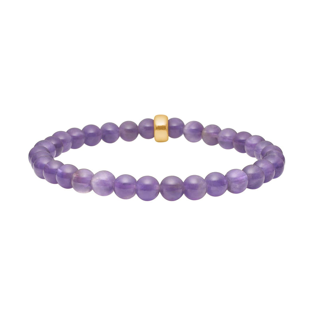 Amethyst 6mm armbånd