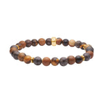 Tiger øje, jasper, hematit 6mm armbånd