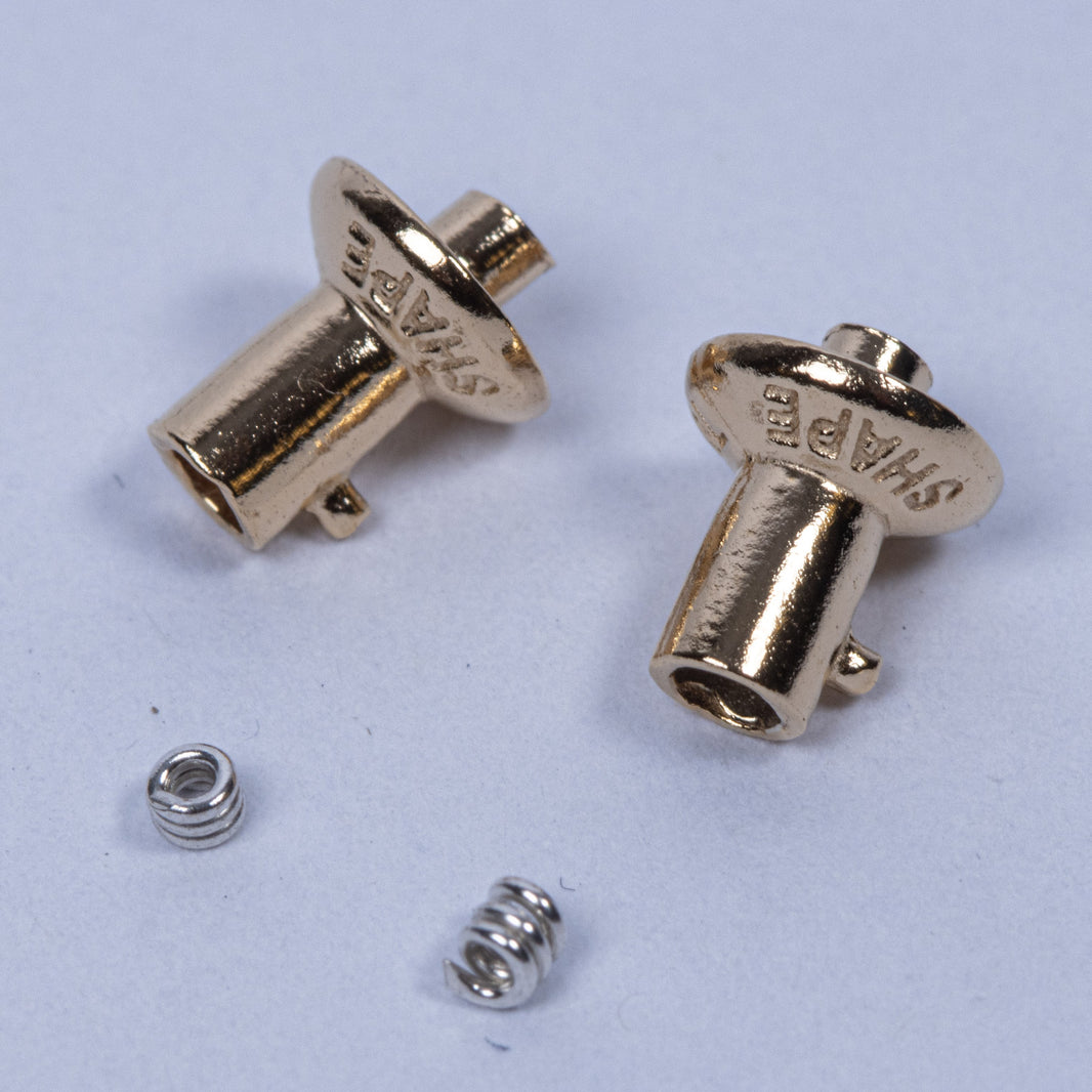 14kt. Gold bayonet 2pcs.