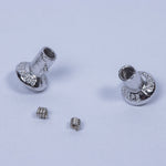 Silver rhod. bayonet 2pcs.