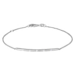 14 kt. Arms of white gold. m. dia 0.05ct W/SI 16+2cm