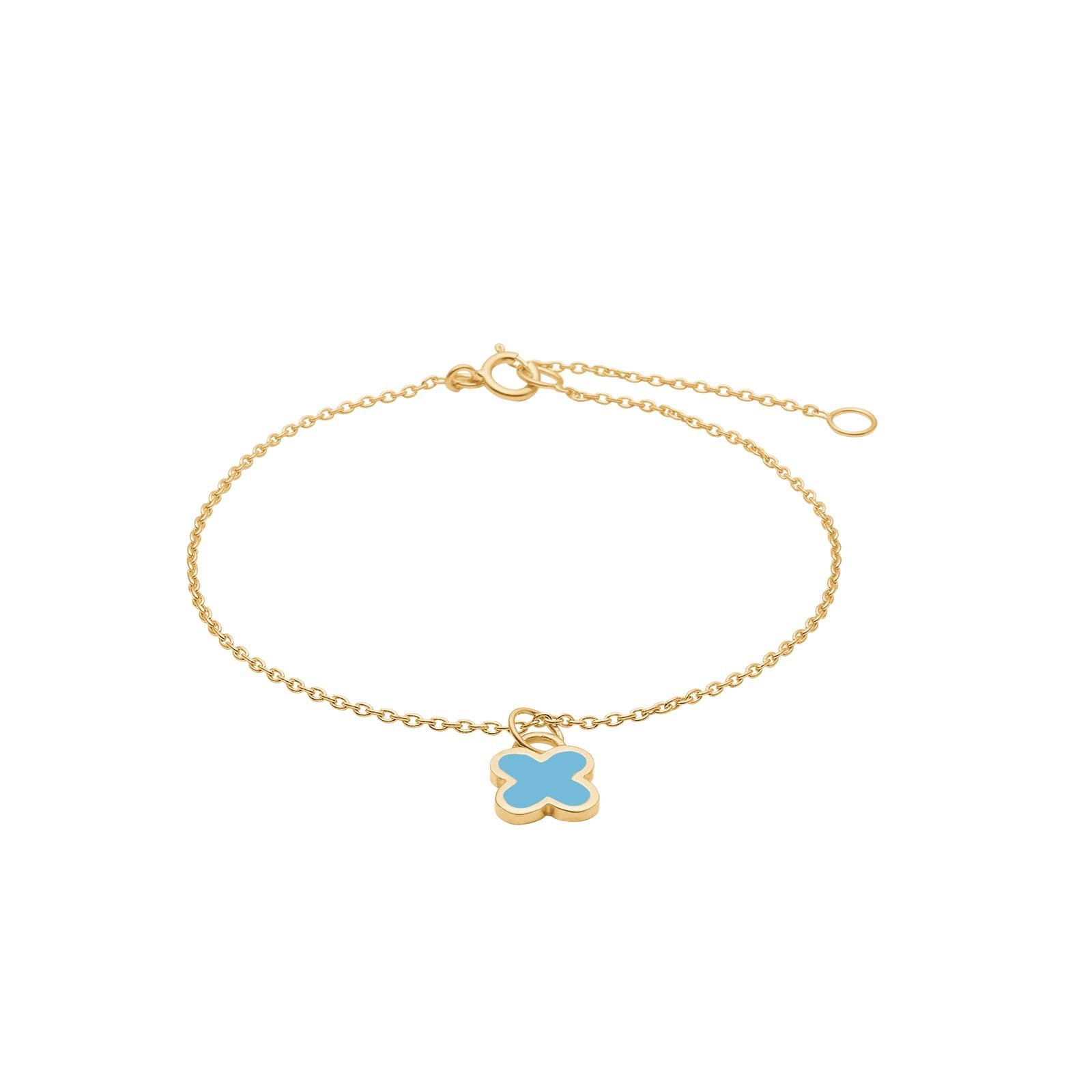 Verg. Silber Armband m. blau epoxy