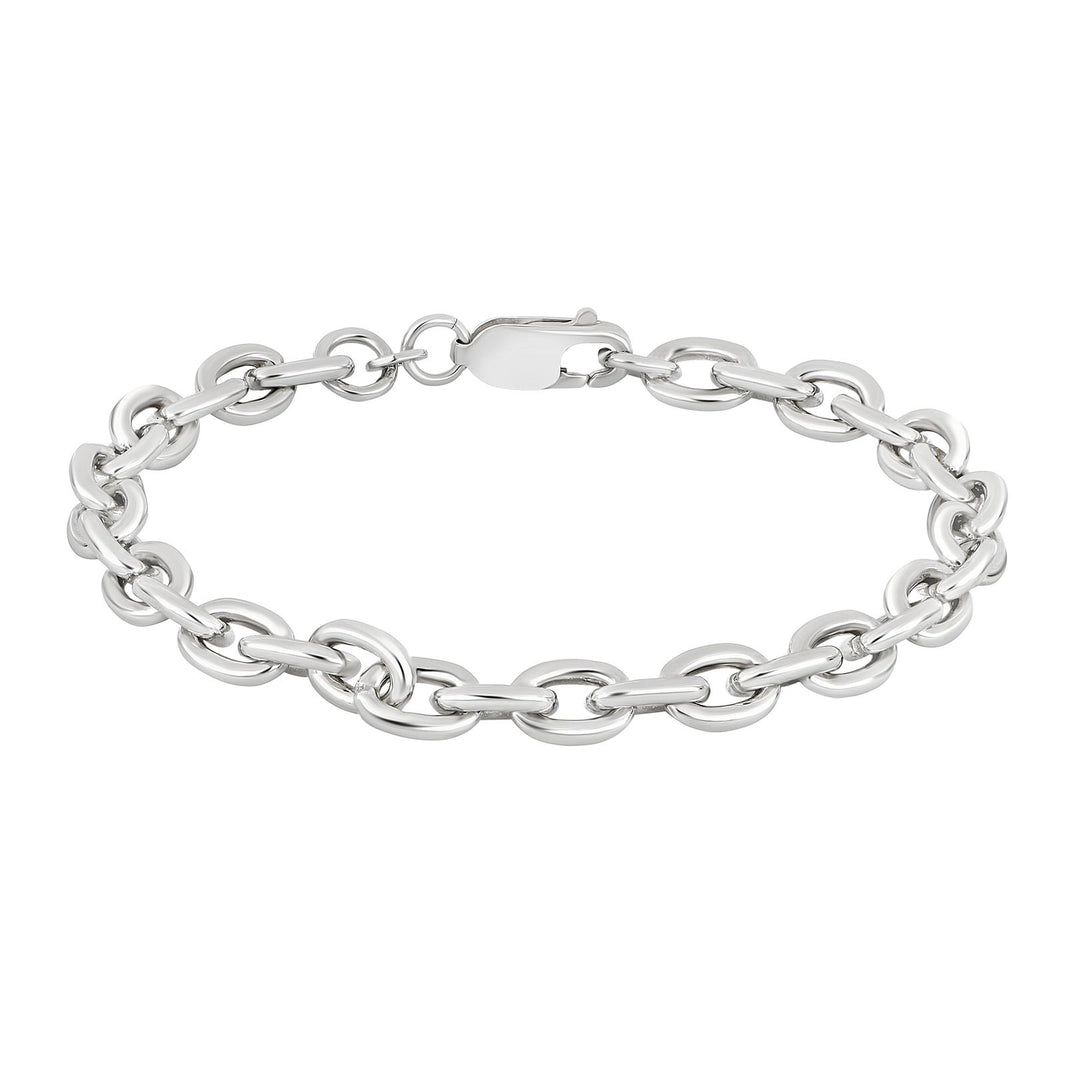 Rhod. Silber Armband
