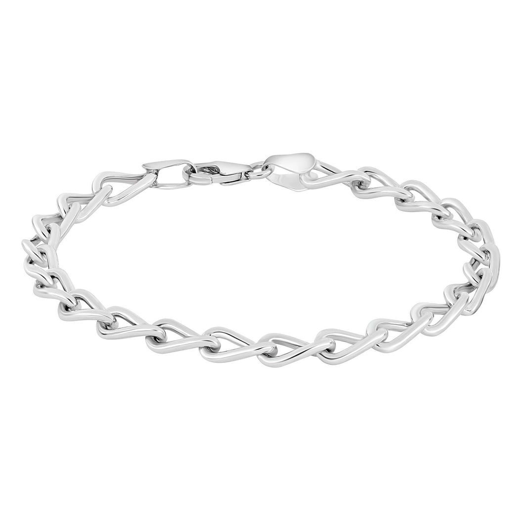 Rhod. Silber Armband