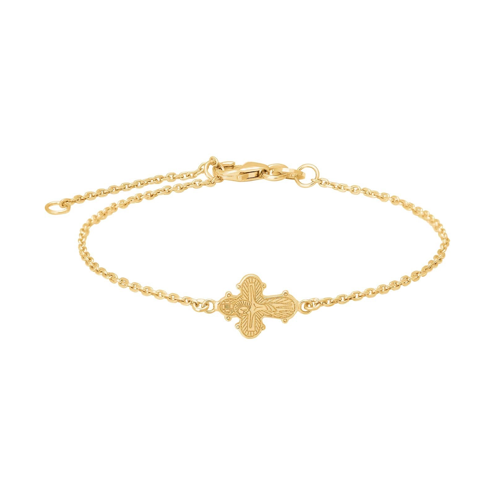 Goldpl. silver bracelet dagmarkors