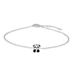Rhd. Silver bracelet panda