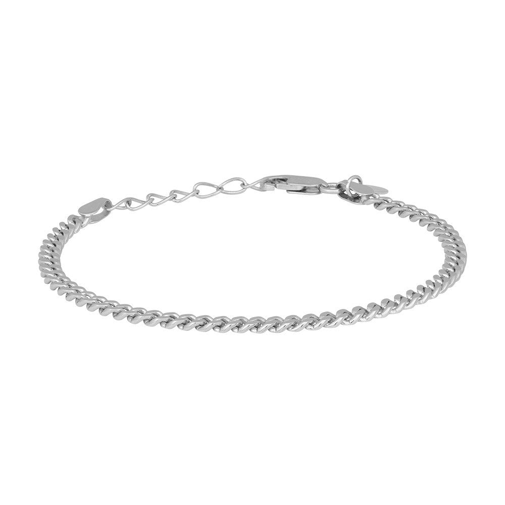 Rhd. silver bracelet PANZER52 3mm