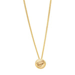 Gold-plated silver necklace student hat 45+5cm