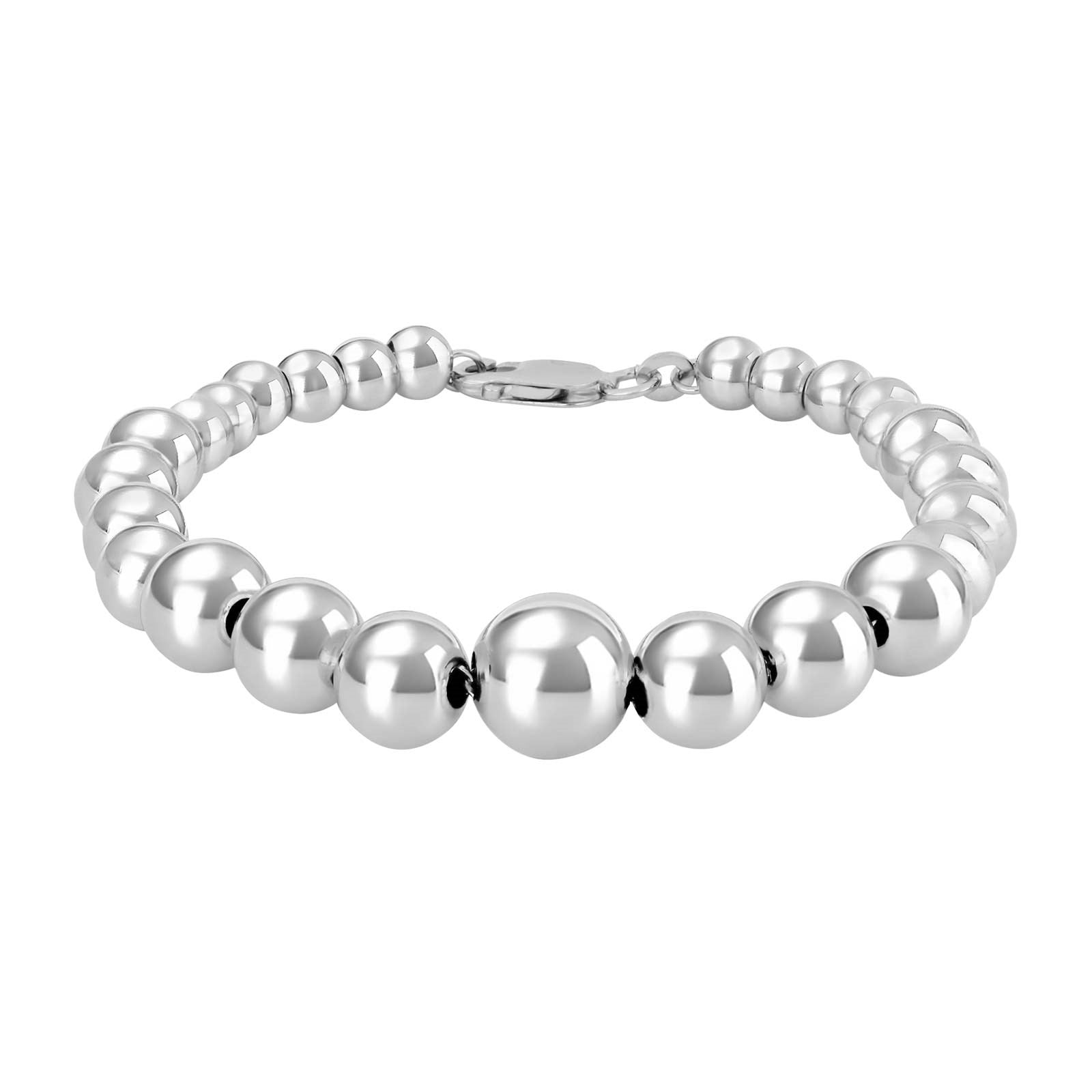 Rhod. silver bracelet