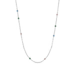 Rhd. Silver necklace SWEETS52 60+10cm