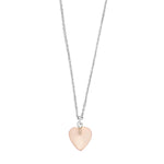 Rhod. sil necklace YOU52 pink chalcedon
