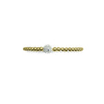 Goldpl silver ball bracelet w/pavéball crystal