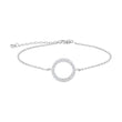 Silver bracelet circle OBINOR