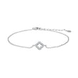 Silver bracelet four-leaf clover PAMELANOR
