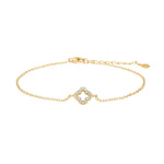 Silver bracelet four-leaf clover PAMELANOR