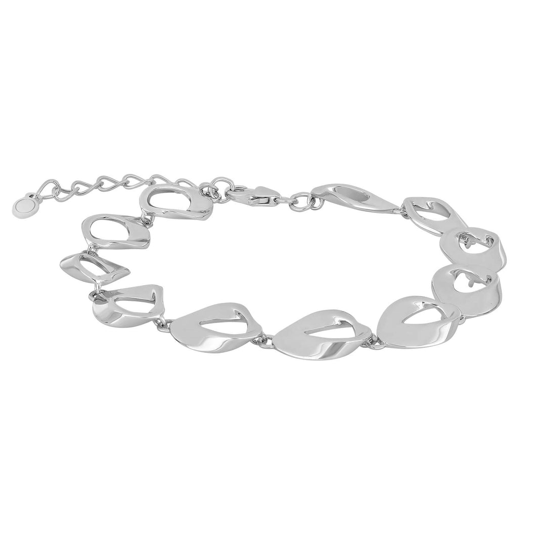 Rhod. silver bracelet