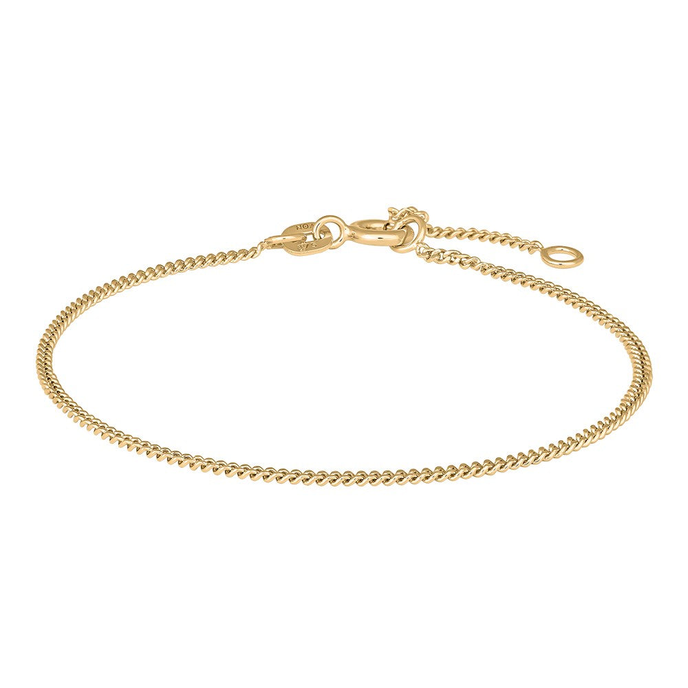 9ct. gold bracelet flat panser 40 wire