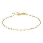 9ct. gold bracelet facet anchor