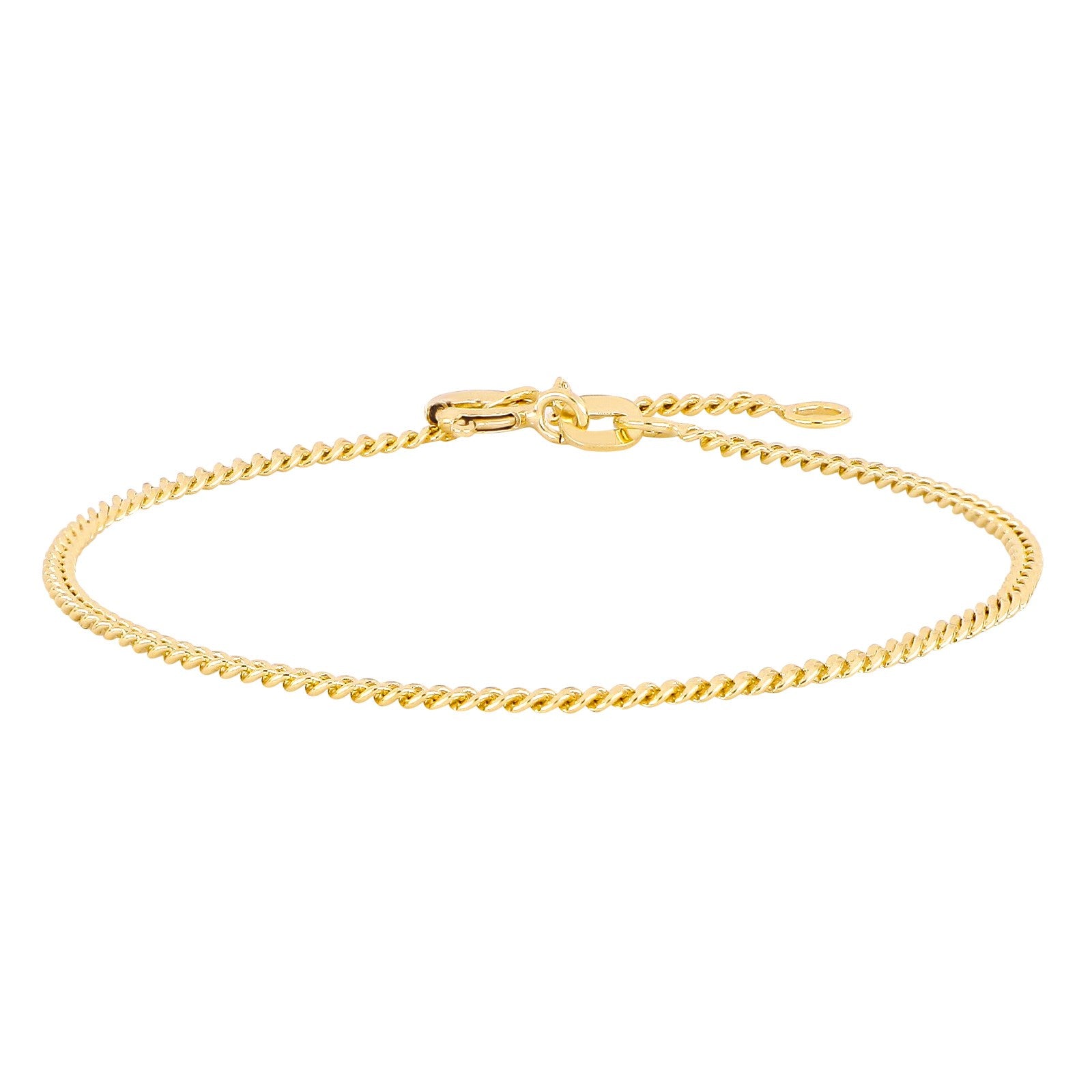 9ct. gold bracelet flat panser 50 wire