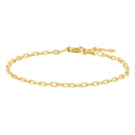 9ct. gold bracelet facet anchor