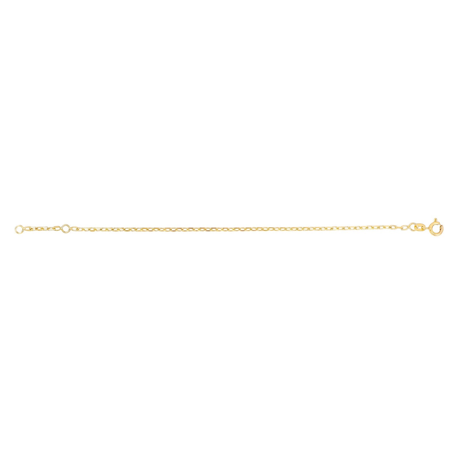9ct. gold bracelet facet anchor