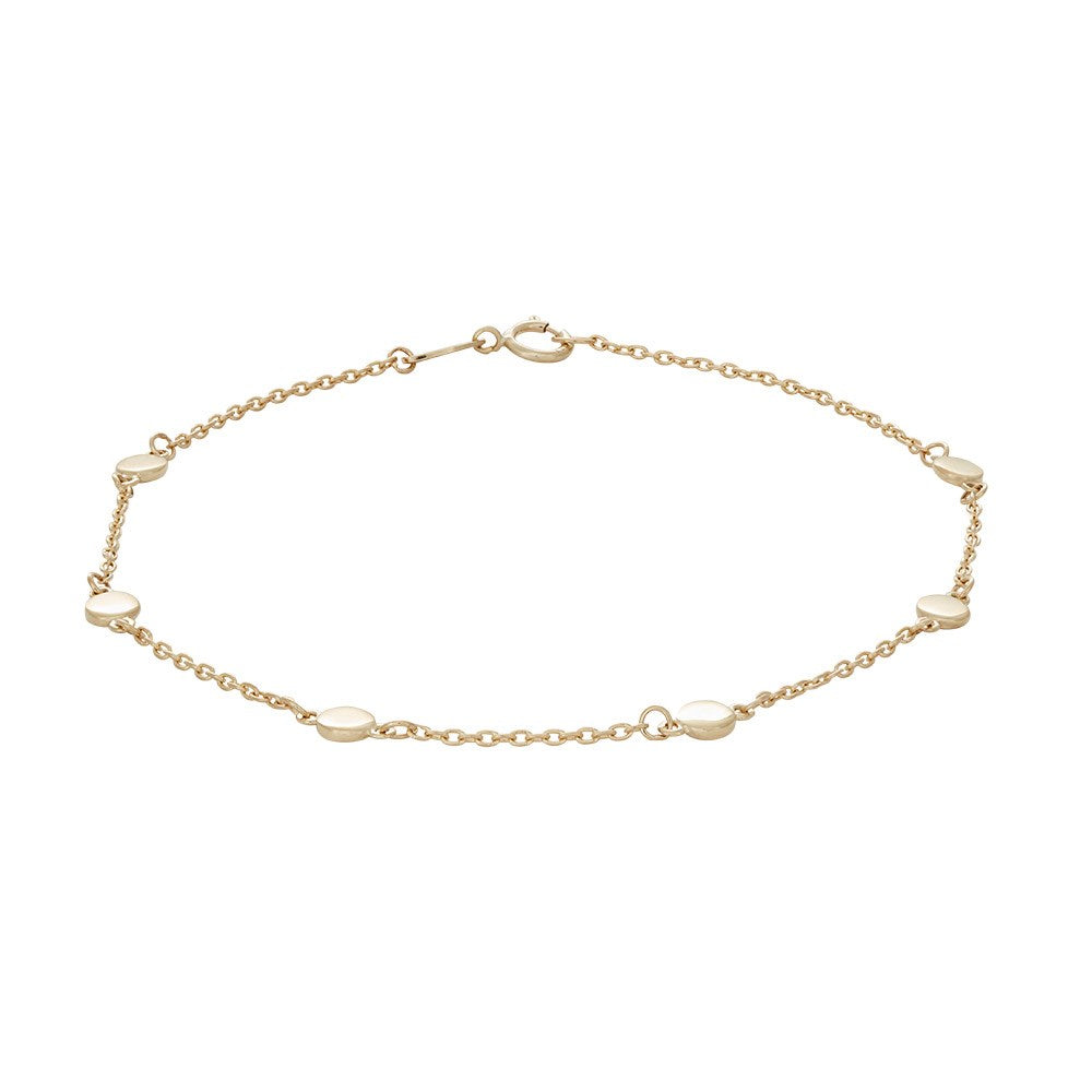 8ct. gold bracelet w/4mm dots