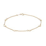 8ct. gold bracelet w/4mm dots