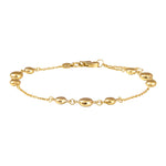 8ct. gold bracelet w/balls