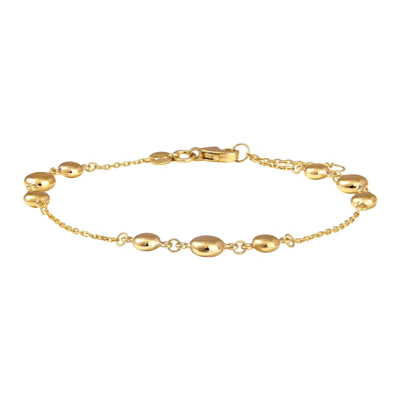 8ct. gold bracelet w/balls