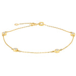 8ct. gold bracelet w/cz