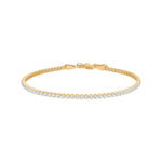 14ct. gold bracelet w/cz