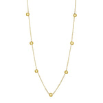 8ct. gold necklace w/7 balls