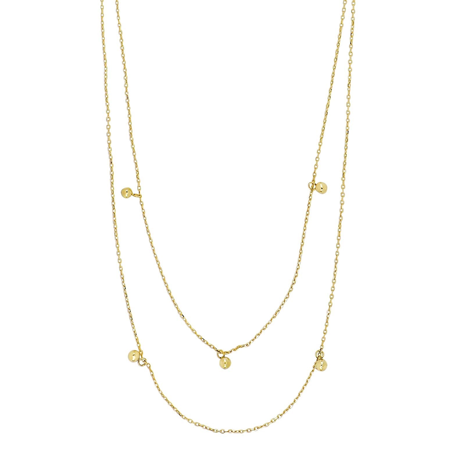 8ct. gold necklace w/balls