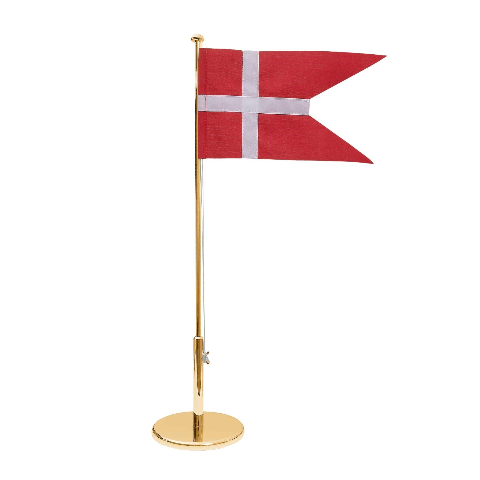 Gold-plated flagpole