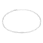 Rhod. silver collier cage
