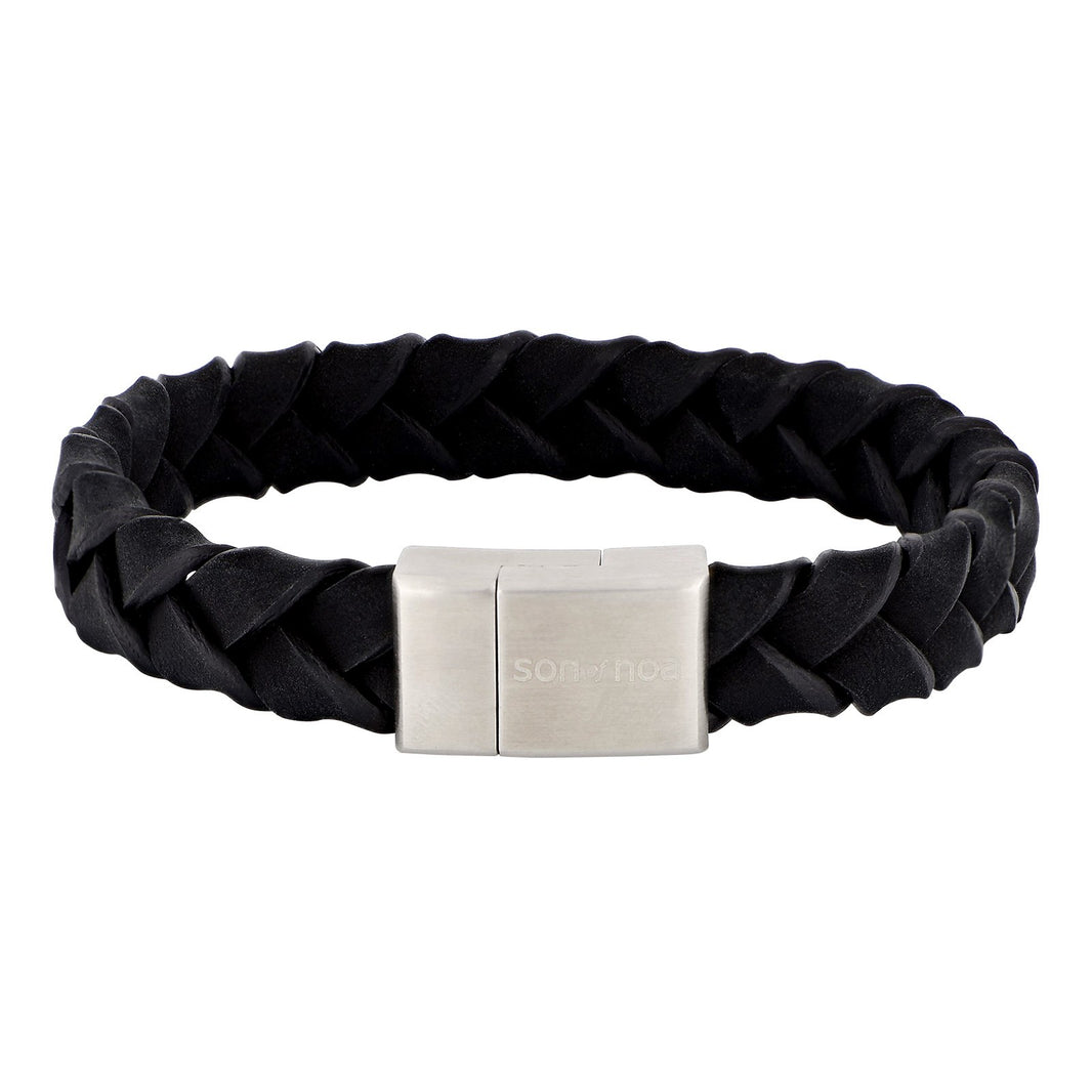SON armbånd sort kalveskind