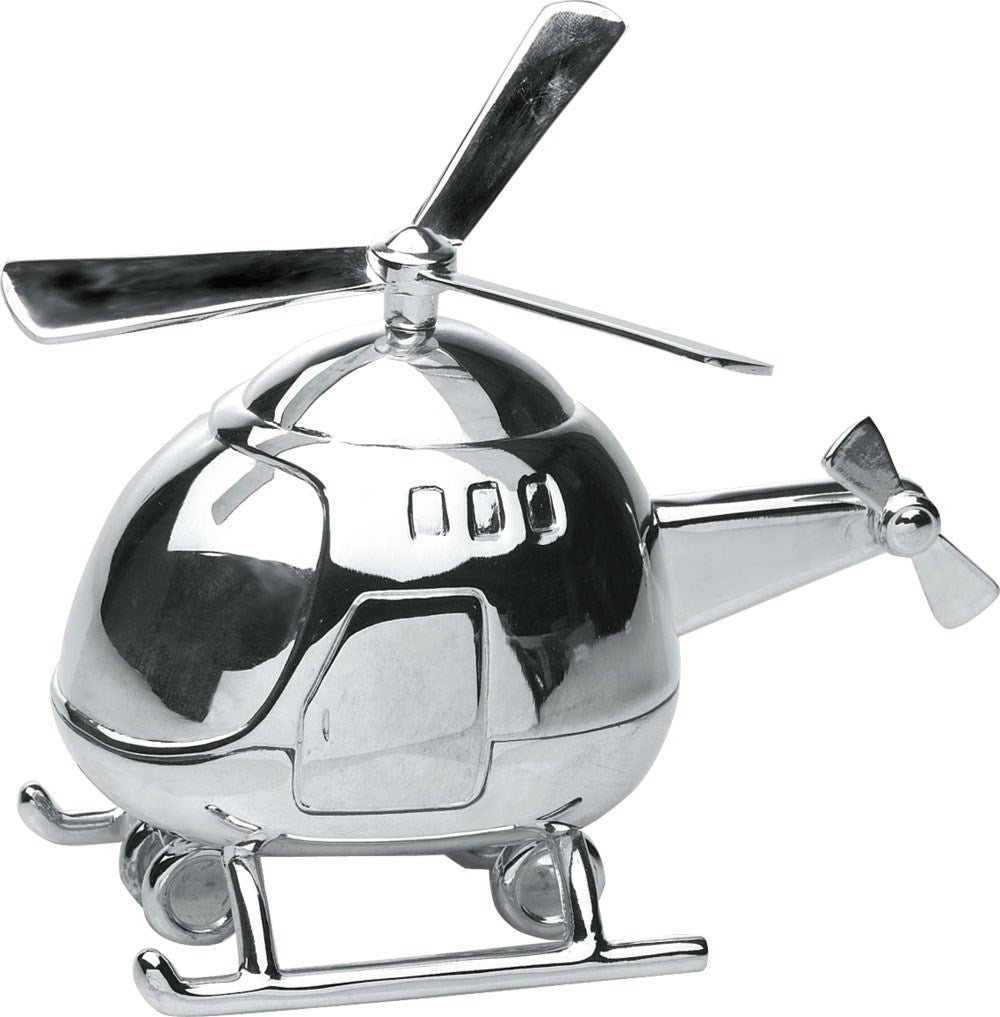 Forkromet sparebøsse helikopter